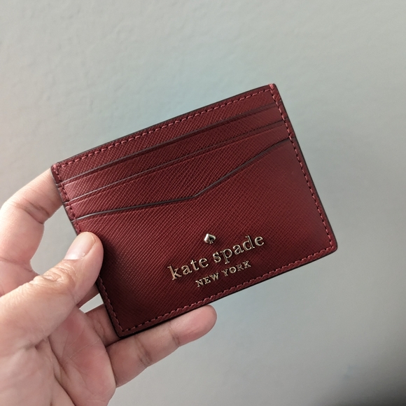 NWT Kate Spade Carson Convertible Crossbody & Staci Small Cardholder Set In Red - Picture 2 of 6